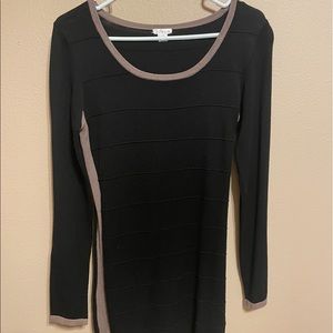 Black & Brown Cotton Dress